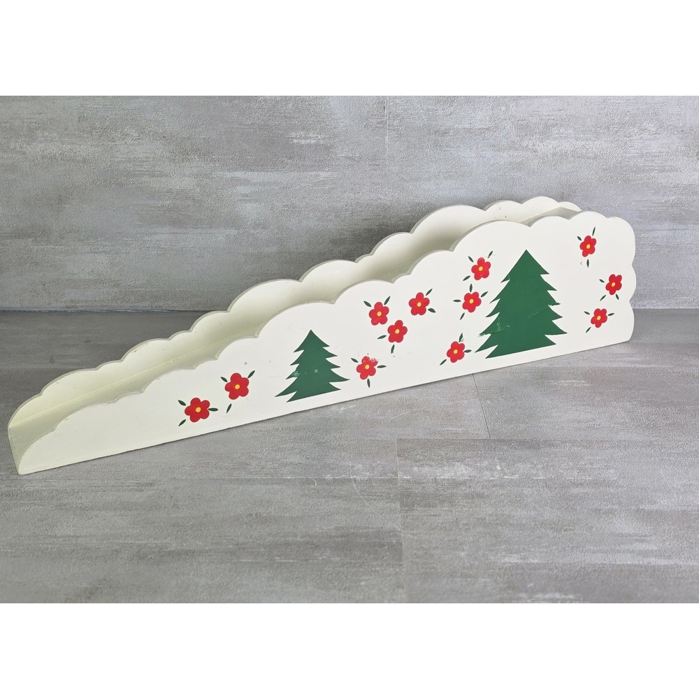 VTG House of Lloyd Christmas Around The World Wooden Santa's Ski Slope 1995-READ